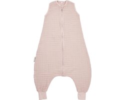 Meyco Baby Uni baby zomer slaapoverall jumper - pre-washed hydrofiel - soft pink - 92cm - 0.5 TOG