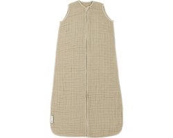 Meyco Baby Uni baby zomerslaapzak - pre-washed hydrofiel - sand - 60cm - 0.5 TOG
