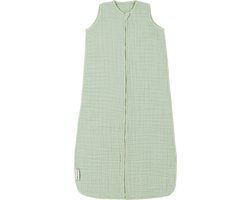 Meyco Baby Uni baby zomerslaapzak - pre-washed hydrofiel - soft green - 70cm - 0.5 TOG