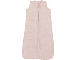 Meyco Baby Uni baby zomerslaapzak - pre-washed hydrofiel - soft pink - 90cm - 0.5 TOG