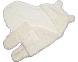 Mon Avenir - Baby Teddy inbakerslaapzak - Wit - Dun - 4-6 maanden