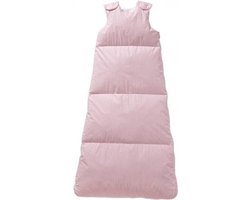 Nicolientje Winterslaapzak dons vichy ruitje roze 110 cm met gratis omslagdoek