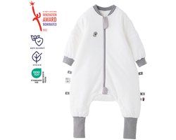 vos&bos PureGlow Slaapzak met Benen voor Gevoelige Huid - Antislip Voetjes- 2.0 TOG - XL (104-116) - Grijze Koala