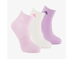 3 paar Adidas kinder sokken in pastelkleuren - Wit - Maat 25/27