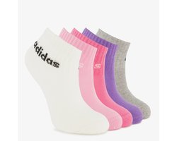 Adidas 5-pack kinder sokken roze - Maat 31/33