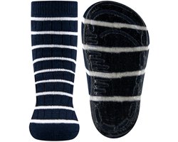 Antislipsokken Ewers Kindermaat - Blauw & Wit met Sportstreep - Siliconenzool-27/28