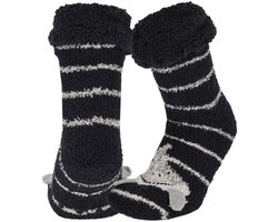 Apollo - Jongens - Fleece - Antislip - Huissokken - Haai - Maat 25/30