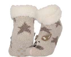 Apollo - Jongens - Fleece - Antislip - Huissokken - Hond - Maat 25/30