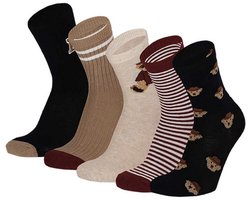 Apollo - Sokken - Beertjes - 5-pack - Maat 23/26