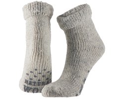 Apollo Wollen Huissokken Kids 3-Pack - Grijs - Maat 23-26 - Unisex Kindersokken