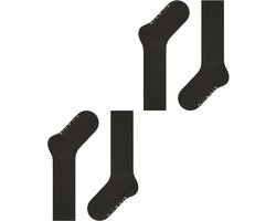 Esprit Foot Logo 2-Pack versterkt slijtvast katoen multipack kniekousen kinderen zwart - maat 27-30