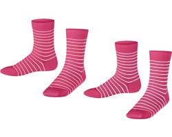 Esprit Fine Line 2-Pack duurzaam slijtvast huidvriendelijk katoen multipack sokken kinderen veelkleurig - maat 27-30