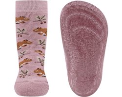 Ewers antislip sokken eekhoontjes mauve