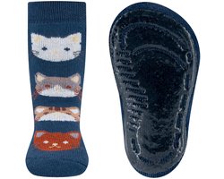 Ewers antislip sokken poesjes blauw