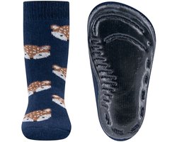 Ewers antislip sokken vosjes blauw