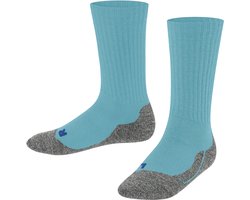 FALKE Active Warm dik ademend wol functioneel materiaal sokken kinderen blauw - maat 19-22