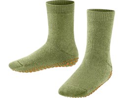 FALKE Catspads Noppen op de zool katoen wol huissokken kinderen groen - maat 31-34