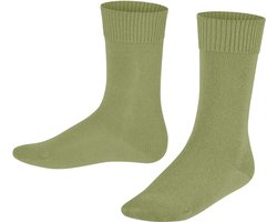 FALKE Comfort Wool eenkleurig wol sokken kinderen groen - maat 19-22