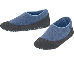 FALKE Cosyshoe Noppen op de zool wol huissokken kinderen blauw - maat 29-30