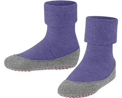 FALKE Cosyshoe Teens Noppen op de zool wol huissokken kinderen purper - maat 29-30