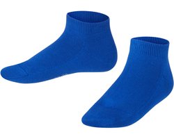 FALKE Family kort eenkleurig katoen sneakersokken enkelsokken kinderen blauw - maat 31-34