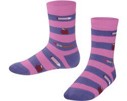 FALKE School Supplies gedessineerd katoen sokken kinderen rood - maat 35-38