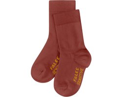 FALKE Sensitive met comfort tailleband katoen sokken baby rood - maat 74-80