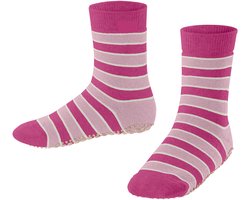 FALKE Simple Stripes met anti-slip noppen katoen huissokken kinderen pink - maat 31-34