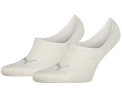 Footies met hoog uitgesneden wreef – Oatmeal – 35-38