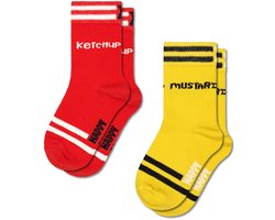 Happy Socks - Kids 2-Pack Ketchup Socks - Unisex - Sokken