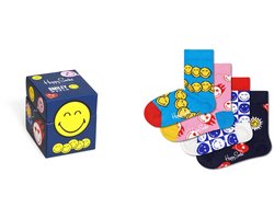 Happy Socks XKSMY09-6500 Kids SmileyWorld 4-Pack 7-9Y
