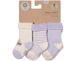 Lässig Badstof Sokken GOTS 3 pcs - Cat - Maat 12‑14