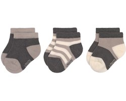 Lässig Sneaker Kindersokjes Antraciet Taupe Set 3-delig