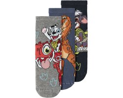 NAME IT- NMMJANNICK PAW 3P SOCK CPLGM - Jongens - Socks