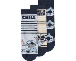 NAME IT NMMJERMAINE STITCH 3P SOCK WDI Jongens Sokken - Maat 25/27 X L27