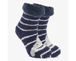 1 paar kinder huissokken dino met antislip - Groen - Maat 23/26