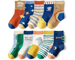 10 paar warme katoenen sokken voor jongens en meisjes -L