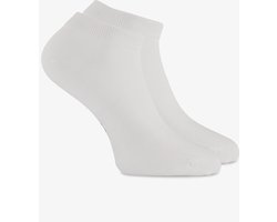 2 paar bamboe kinder sneakersokken - Wit - Maat 31/34