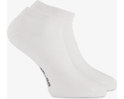 2 paar bamboe sneakersokken - Wit - Maat 35/38