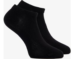 2 paar kinder bamboe sneakersokken - Zwart - Maat 27/30