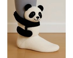 3 paar warme wintervloersokken voor volwassenen, 3D gebreid dierenpatroon, schattige nieuwe dierenvloersokken, handgehaakt, ademend en zweetafstotend ontwerp