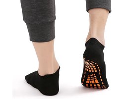 Antislip Sokken I Gesloten Teen I Met Anti Slip Onderkant I Enkelsokken I Katoen I Elastisch I Voor Kinderen Van 5 Tot 11 Jaar I Maat 30-35 I Zwart