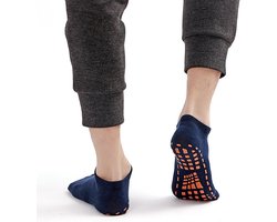 Antislip trampoline sokken voor kinderen - 2paar - Peutermaten 23-29 - Ademend en zacht - Geschikt voor jongens en meisjes - Vloer sokken - Siliconen ademend en zweetabsorberend trampoline sokken - Antislip sokken - Yoga sokken - Sokken