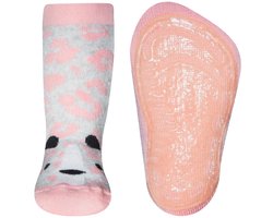 Antislipsok wildlife print en tijgerkop roze-23/24