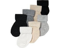Apollo Baby Sokken Basic Sokjes Jongens & Meisjes Giftbox 7-Pack 6-12 Maanden