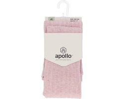 Apollo - Maillot - Roze - Melange - Rib - Patroon - Maat 140/146