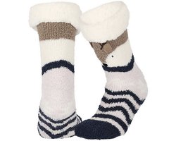 Apollo - Meiden - Fleece - Antislip - Huissokken - Hertje - Maat 31/35