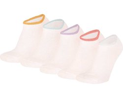 Apollo - Sneakersokken meisjes - Fashion - Zwart - Maat 31/34 - Sneakersokken - Enkelsokken kinderen - Korte sokken kinderen