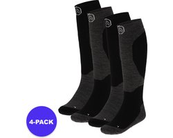 Apollo (Sports) - Skisokken kind - Unisex - Multi Zwart - 31/34 - 4-Pack - Voordeelpakket