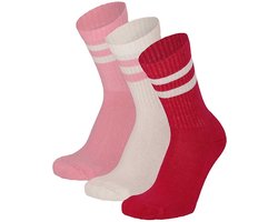 Apollo - Sportsokken kinderen - Multi Roze - 3-Pak - 27/30 - Kindersokken - Kindersokken jongens - Kindersokken meisjes - Sokken jongens - Apollo